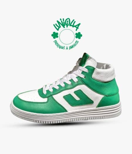 Basket August Vert et Blanc