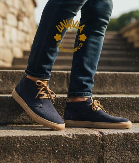 Basket Bénédictins Velours Marine