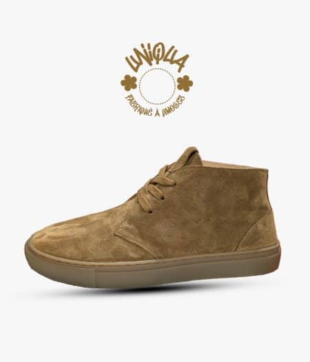 Basket Bénédictins Velours Nougat