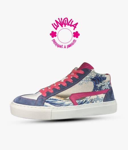 Basket Bellegarde Hokusai Bleu Fuchsia