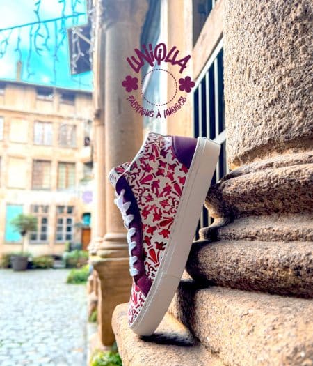 Basket BELLEGARDE UNIQUA AZULEJOS Bordeaux Made in France