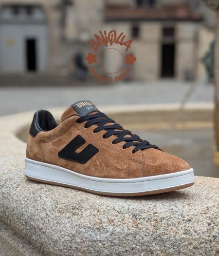 Basket Etienne Velours Nougat Noir