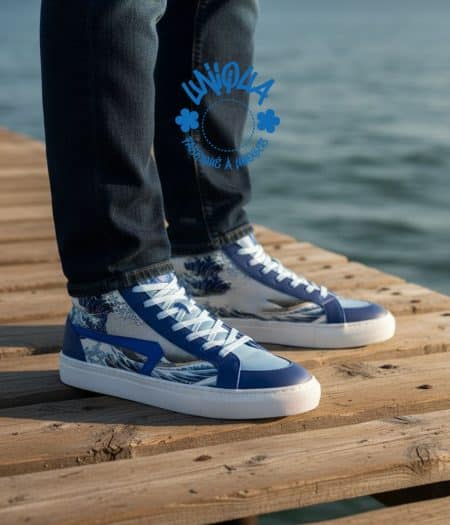 Basket Bellegarde Hokusai Bleu Roi Ciel