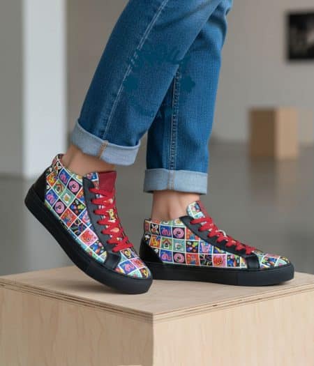 Basket Bellegarde - Motid Puzy Noir Rouge