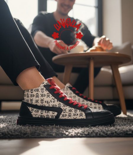 Basket Bellegarde tête de mort crochet