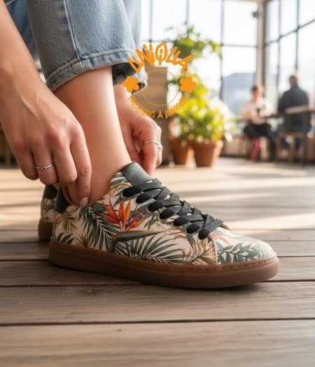 Baskets Etienne motif chic jungle