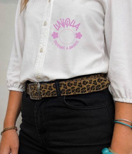 ceinture velours naturel