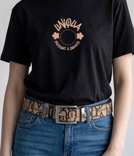 Ceinture Velours naturel Monogramme Limoges