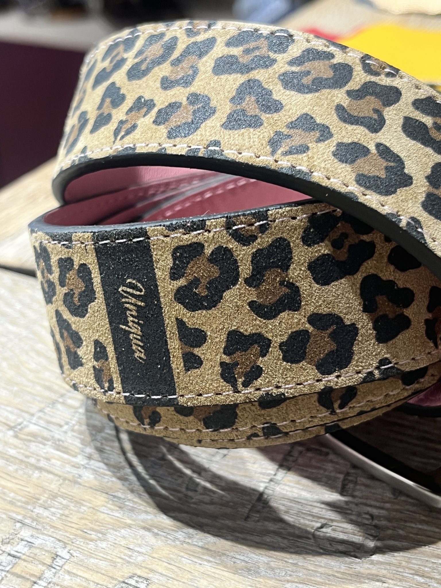Ceinture Velours naturel Panthère – Image 2