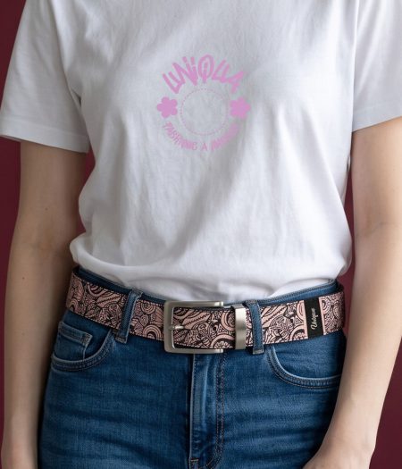 Ceinture Velours rose Africana