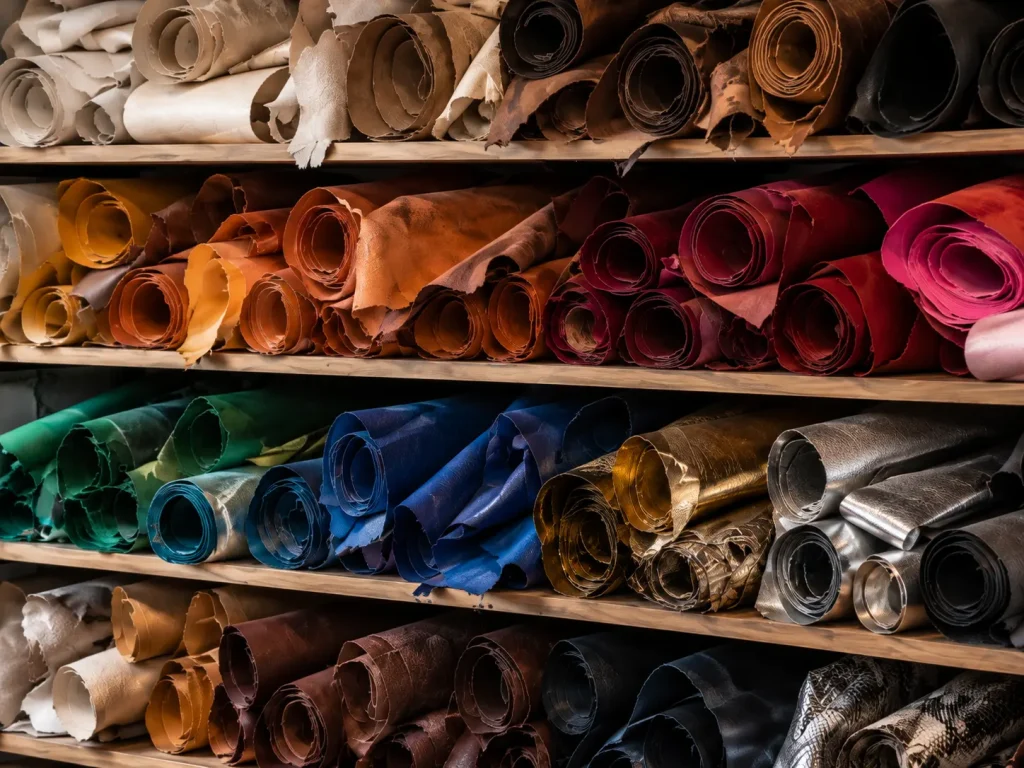 Cuirs et matières utilisés pour fabriquer les baskets Uniqua en France